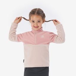 quechua Kids’ hiking fleece jacket MH500 Half Zip 2-6 years - Purple-picture-3