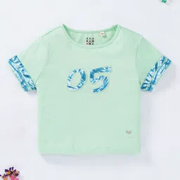 Ed-a-Mamma Girls Typography Printed Cotton T-shirt-image-96