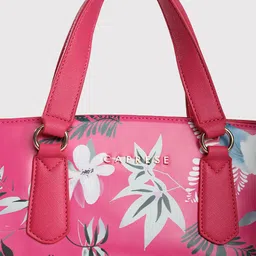 Caprese Floral Printed Structured Handheld Bag image 4
