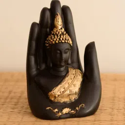 ecraftindia Lord Buddha Gold Polyresin Idol-picture-31