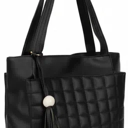 Women Black Hand-held Bag-image-2