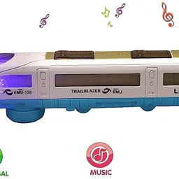 yogi High Speed Bullet Trains for Kids with 3D Flashing Lights & Funny Musical Sounds image 4