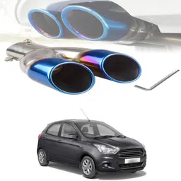 prtek Dual Exhaust Tip Exhaust Pipe 1.5L-2.0L car,2.5" Stainless Steel forFluence Car Silencer image 1