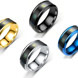 iga collection Valentine Smart Temperature Ring Trendy Look Stylish Ring for boys & Girls Stainless Steel Titanium Plated Ring-picture-20