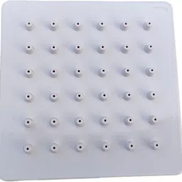 eseksafar ABS Plastic Rectangular Shower Ultra Slim 4x4inch Fixed Mount image 2