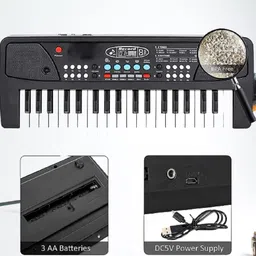 kavana Big Fun Piano | Kids and Adult Piano Keyboard | Piano for Kids with Microphone |Portable Electronic Keyboards for Beginners Musical Toys Pianos for Girls Boys Analog Portable Keyboard image 2