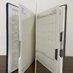 anicca Premium Grey Blue with Pen Executive B5 Leatherette Tabbed Journal New Year 2026 B5 Diary Ruled 325 Pages image 3