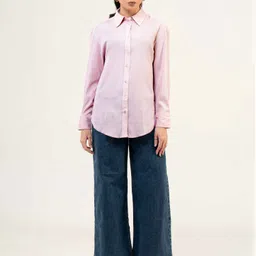 urban sundari Women Regular Fit Solid Spread Collar Casual Shirt-picture-11
