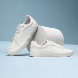 red tape Off-white Casual Sneaker Shoes for Men | Refined Round-Toe Shape Sneakers For Men image 1