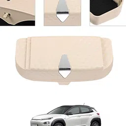 ayw Universal Multiuse Beige New Style Sunglass Holder For Car-166 White Car Sunglass Clip Holder image 1