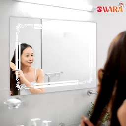 luppra Smart LED Wall Mirror with Touch Sensor for Bathrooms, Living Rooms, and Hallway Bathroom Mirror image 3