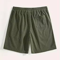 dbax Solid Men Green Regular Shorts image 2