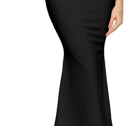 VRTREND Saree Shapewear Black Polyester, Cotton Blend Petticoat-image-3