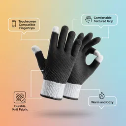 ezapparels Solid Winter Men Gloves image 2
