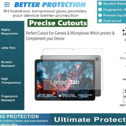 Mersal Tempered Glass Guard for Lenovo Tab 10.1 inch TB311XU image 2