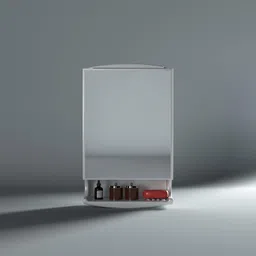 Plastic Multipurpose Storage Cabinet with Mirror | Modern Wall Mounted Organizer Polypropylene, Acrylic Wall Shelf-image-47