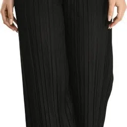 fabrictown Pack of 3 Women Relaxed Multicolor Cotton Blend Trousers image 4