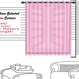 flipkart smartbuy 152 cm (5 ft) Window Polyester Semi Transparent Curtain (Pack Of 8) image 3