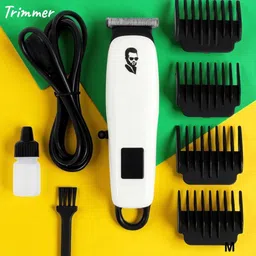 Shamsa X4 Electric Beard Trimmer for Men | Powerful Motor & Skin-Friendly Blades Trimmer 240 min Runtime 3 Length Settings-image-6