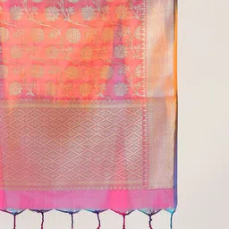 globus Pure Silk Printed Multicolor Women Dupatta image 2