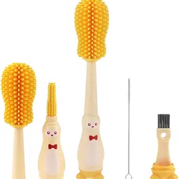 qblyn 4-in-1 Silicone Baby Bottle Cleaning Brush Set-picture-17