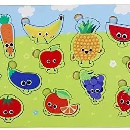 fiddlys Wooden Learning Educational Puzzle Toy for Children (Complete Pack of 6) image 3