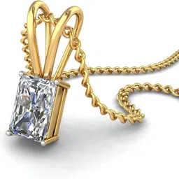 avsar BIS Hallmark AVP652YB 14kt Cubic Zirconia Yellow Gold Pendant image 4