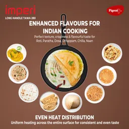 pigeon Cast Iron Tawa 28 cm diameter image 2