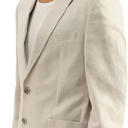 united colors of benetton Men Self Design Single Breasted Casual Blazer image 2