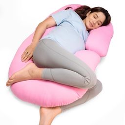 ag pro comfort C-Shape Microfibre Solid Pregnancy Pillow/Maternity Pillow for Women Polyester Fibre Solid Pregnancy Pillow Pack of 1-picture-19