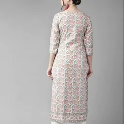 jugnu textiles Women Embroidered Viscose Rayon Straight Kurta image 2