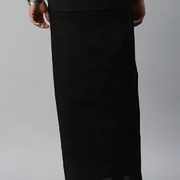 Ramraj Cotton RAMRAJ trending cotton solid adjustable dhoti for men Solid Men Dhoti image 2