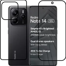 chakoor Front and Back Tempered Glass for REDMI Note 14 5G-picture-14