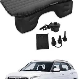 maties Car Air Inflatable Car Bed Mattress Airbed Overnighter Black 58 For Tourism Outdoor Camping Swimming Pool for Hyundai Creta Black Color Car Inflatable Bed-picture-16