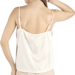 fuegobella Casual Sleeveless Solid Women White Top image 2