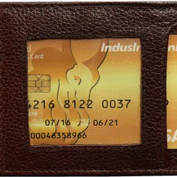 abys Men Casual, Travel, Formal, Evening/Party, Ethnic, Trendy Brown Genuine Leather RFID Card Holder - Mini image 1