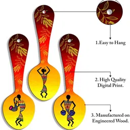 shree sanwariya crafts Premium Classic Spoon Design Wall Hanging for Home Decor Gift Item image 2