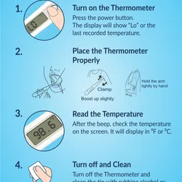 ADICARE Pratham Flexible Digital Thermometer (Pack of 5) | Fast & Accurate Temperature Reading | Fever Check Thermometer For Adults & Kids Thermometer image 4