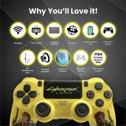 HG WORLD Playstation Dualshock4 Wireless Gamepad | High Performance |Dual Motor Bluetooth Motion Controller image 4