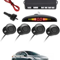 autofetch Universal 4 Black Reverse Parking Sensor-AF25N148 Universal 4 Black Reverse Parking Sensor-AF25N148 Parking Sensor image 1