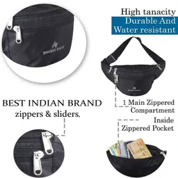 pocket bazar PACK OF 2 WAIST BAGS FOR MEN AND WOMEN Waist Bag image 4