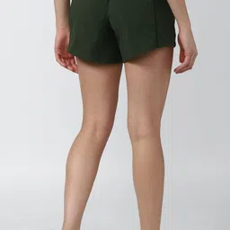 van heusen Solid Women Green Sports Shorts image 3