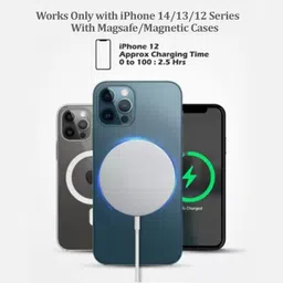 MARS 15W PD Type-C Magnetic Wireless Fast Charger with 20W Type-C Charging Adapter Charging Pad image 4