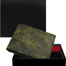 hvh world Men Casual, Evening/Party, Formal Green Artificial Leather Wallet image 1