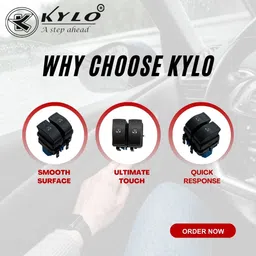kylo POWER WINDOW SWITCH FOR DUSTER (BLUE) (FRONT RIGHT SIDE) (DRIVER SIDE) Car Power Window Switch image 3