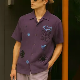 Men Regular Fit Printed Spread Collar Casual Shirt-image-17