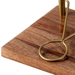 nestroots Inseparable Teak Wood Napkin Holder image 5