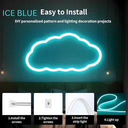 shinepark 600 LEDs 5 m White, Blue Steady Strip Rice Lights image 2