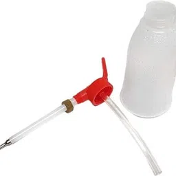 dlein Lubricant Oil Can Plastic Body Manual Dispenser Sewing Machine Long Angled Spout Manual Dispenser image 2