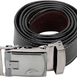 loopa Men Formal Black Synthetic Belt image 4